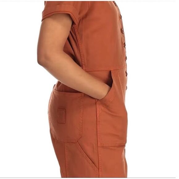 Topo Design Women's Dirt Coverall's, Terracotta Rust Hue, Size S, Like New - Picture 9 of 9